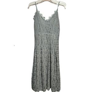 Dex Occasion Lace Midi Adjustible Spaghetti Strap Dress